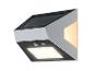 Op zonne-energie werkende buitenwandlamp met bewegingssensor en twee lichtbronnen