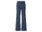 Blauwe flared jeans met hoge taille