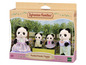 Sylvanian Families Pookie Panda familie met vier poppen.