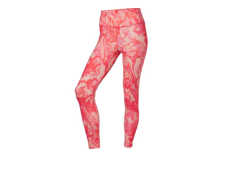 Roze en oranje marmerpatroon legging op een witte achtergrond