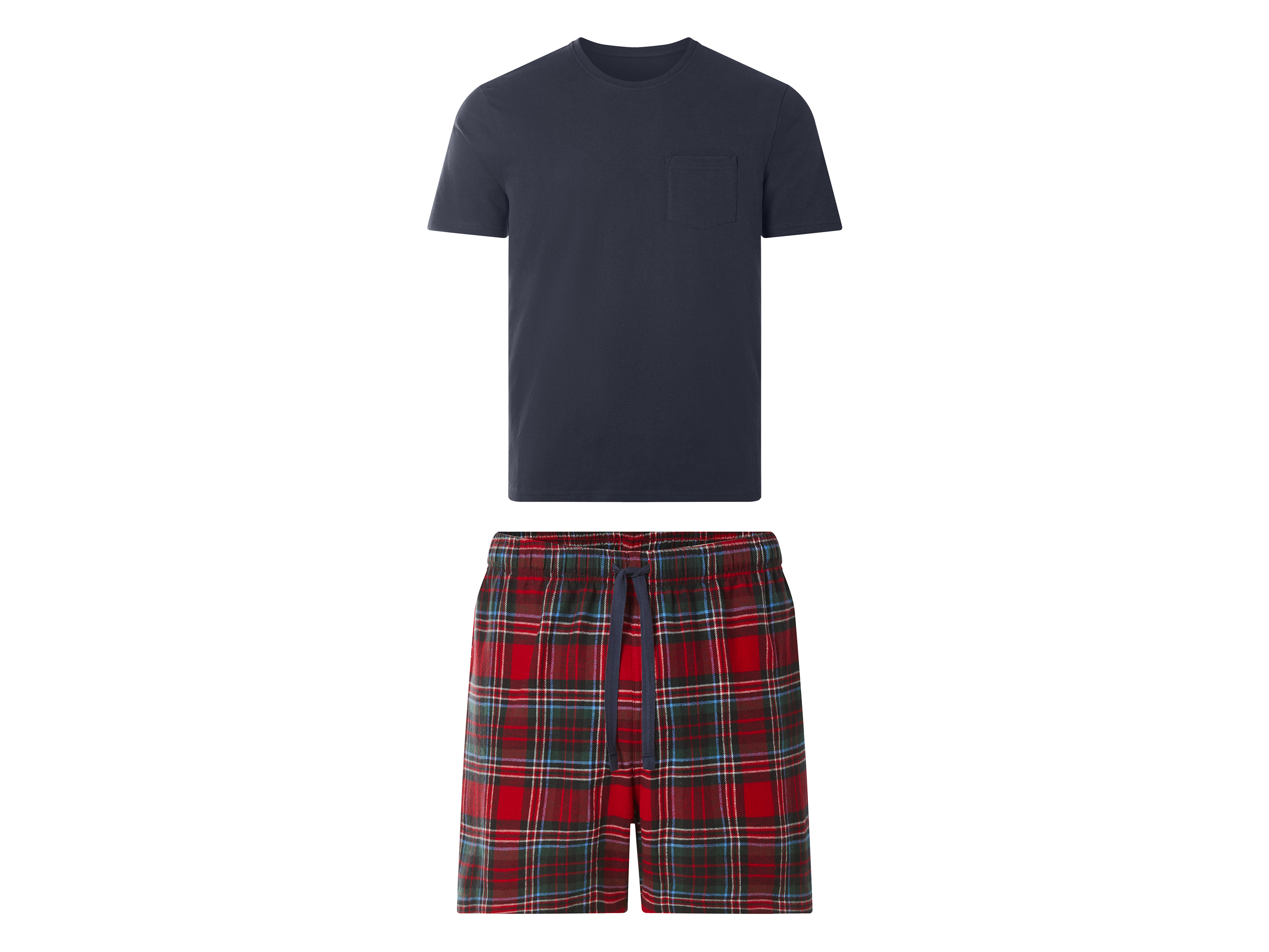 ESMARA MEN Heren pyjama (Rood, M)