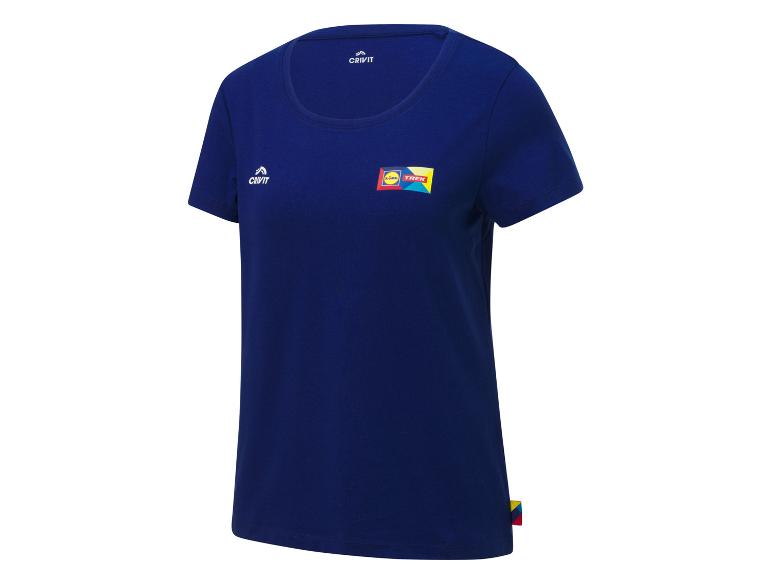 Crivit donkerblauw T-shirt met Lidl Trek logo.