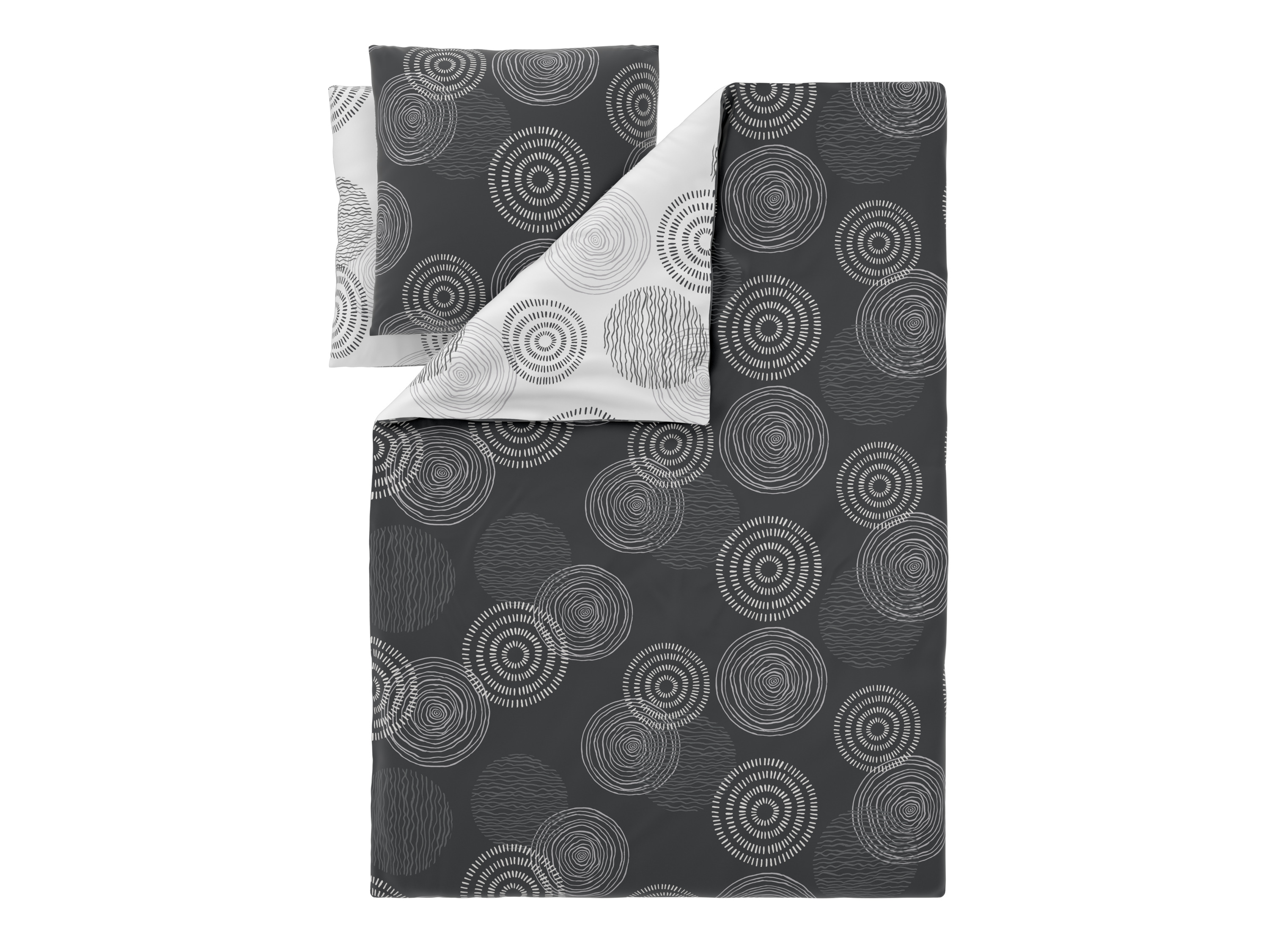 LIVARNO Renforcé dekbedovertrek 240 x 220 cm (Cirkels)