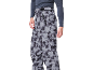 Heren grijze camouflagebroek met zakken en zwarte rits.