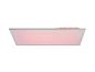 Roze LED plafondlamp.