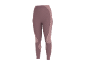 Donkerroze sportlegging met getextureerde panelen