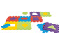 Vloerpuzzel met geometrische vormen voor kinderen.