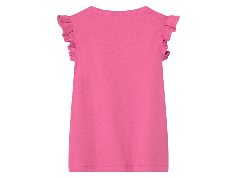 Roze jurk met ruches voor meisjes.