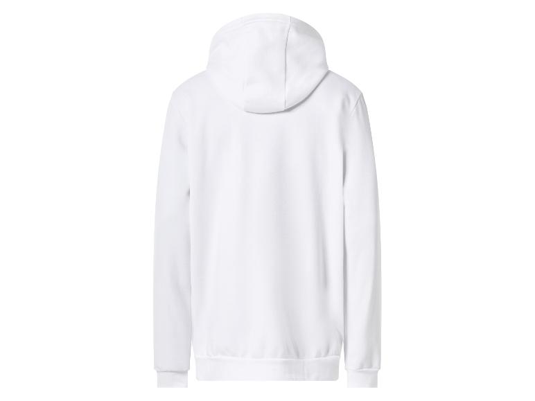 Witte hoodie, achteraanzicht