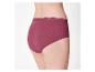 Bordeauxrode dames slip met hoge taille en kant