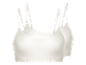 Twee witte bh's met dunne bandjes.