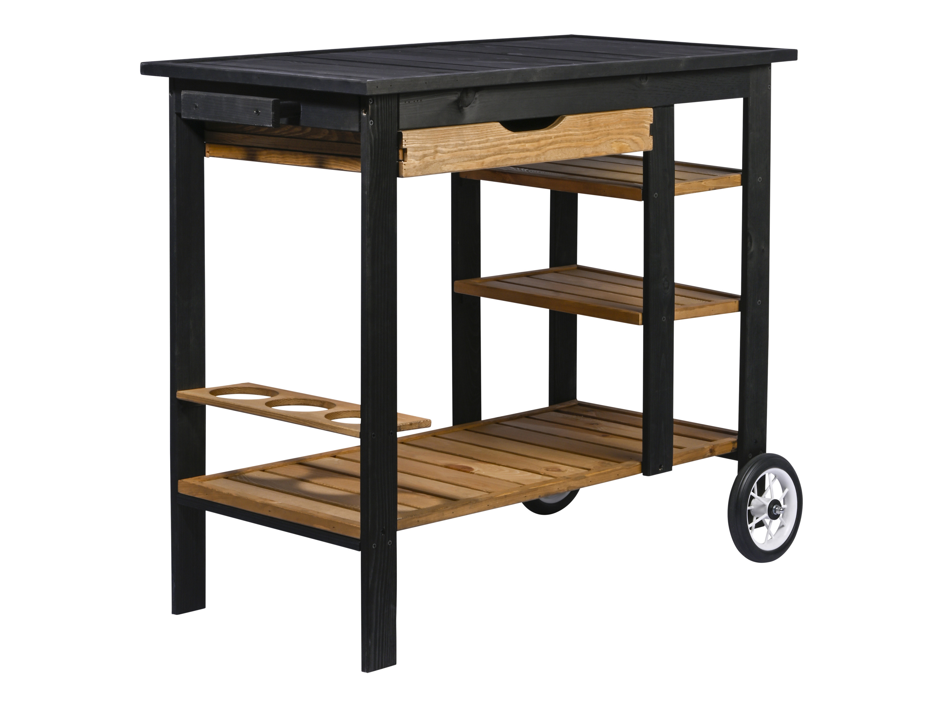 DOBAR BBQ-trolley met wielen