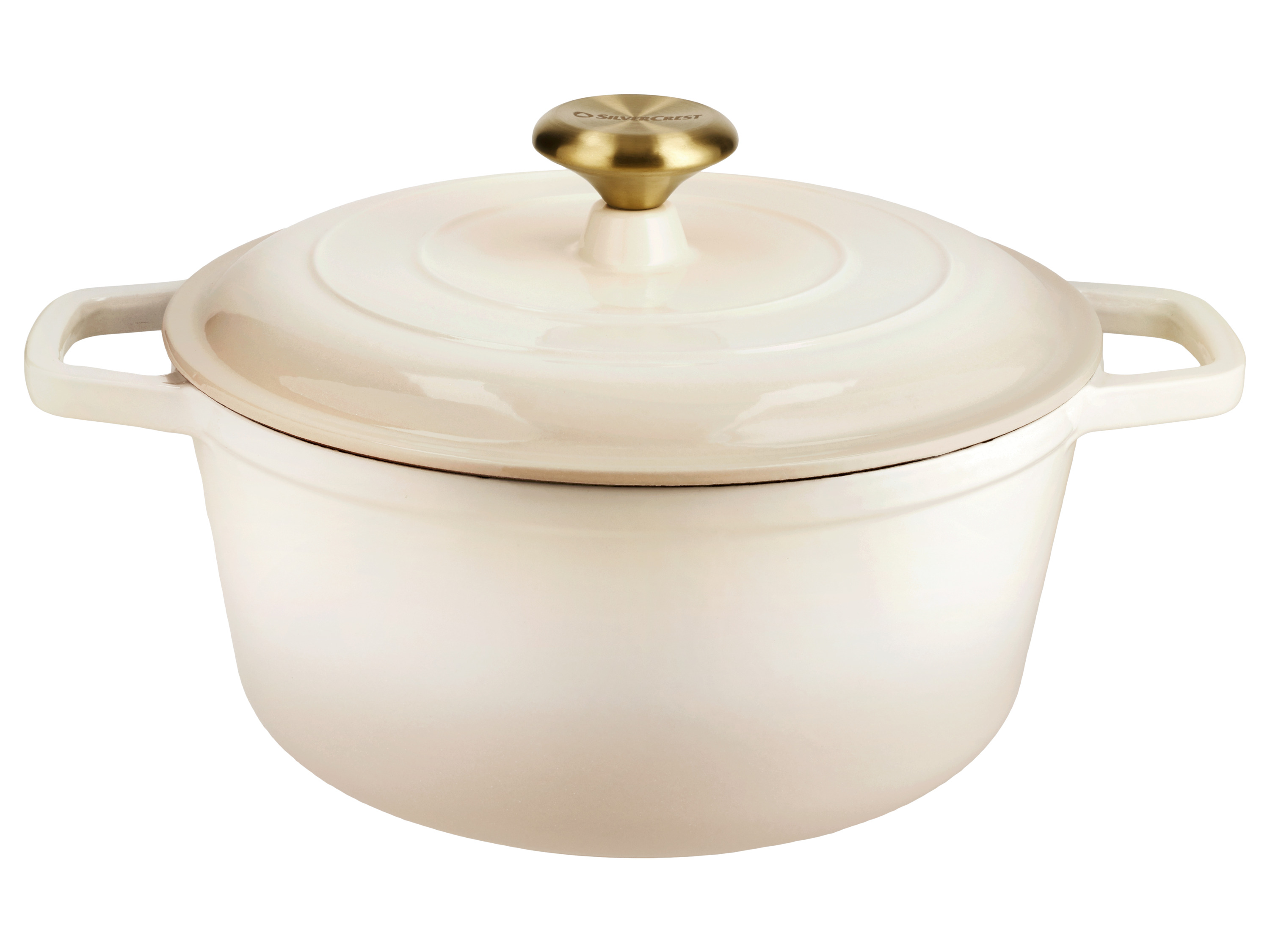 SILVERCREST Premium Gietijzeren Pan, Ø 25 cm (Crème)