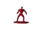Rood en goud superheld actiefiguur met standaard