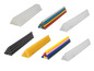 Verschillende soorten lijmsticks, waaronder transparant, zwart, geel, gekleurd en glitter.