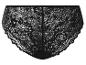 Zwarte kanten dames slip, achteraanzicht