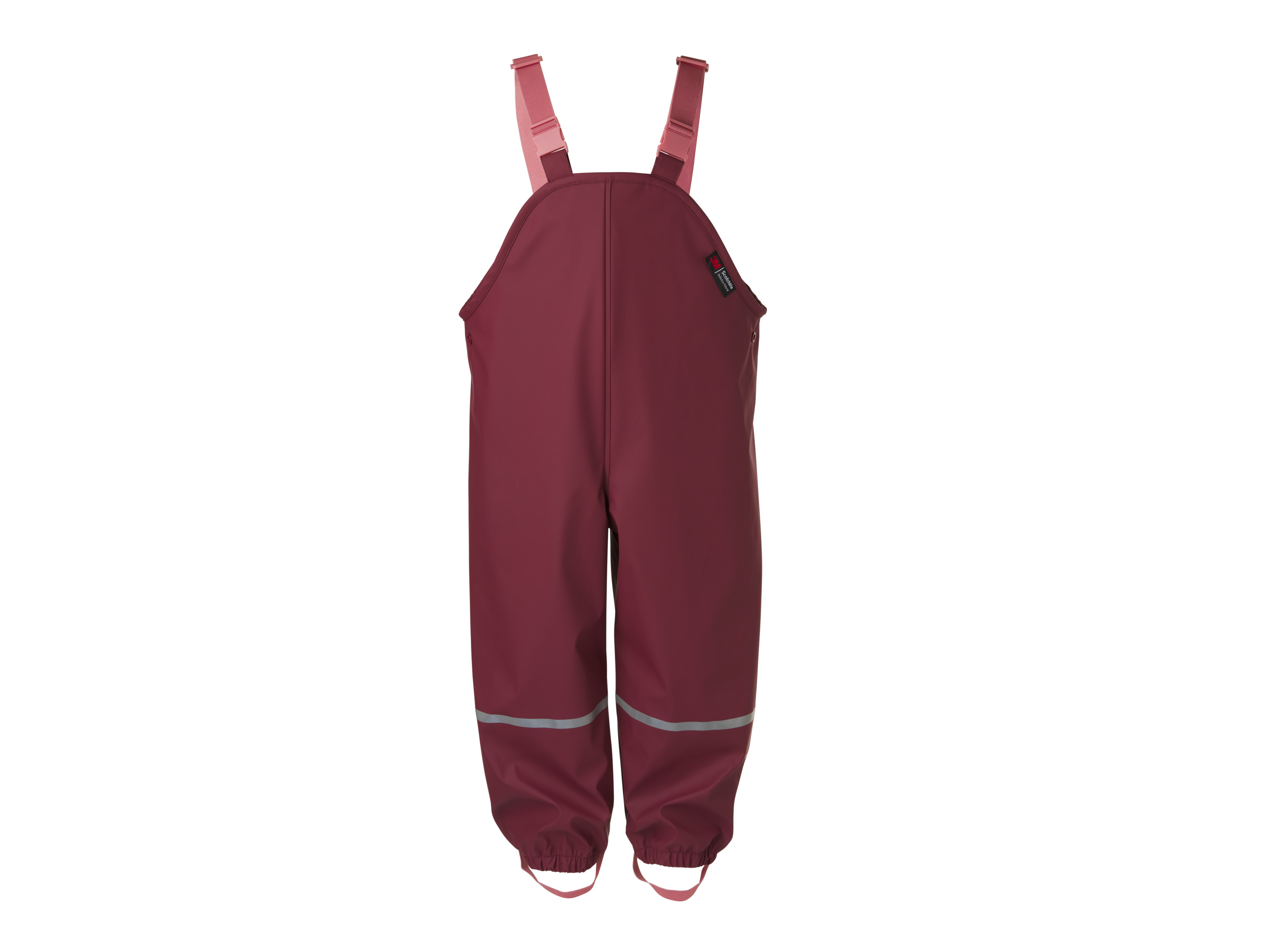 LUPILU Kinder regenbroek met bretels (Bordeaux, 86/92)