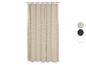 Beige douchegordijn met textuurpatroon en drie kleuropties