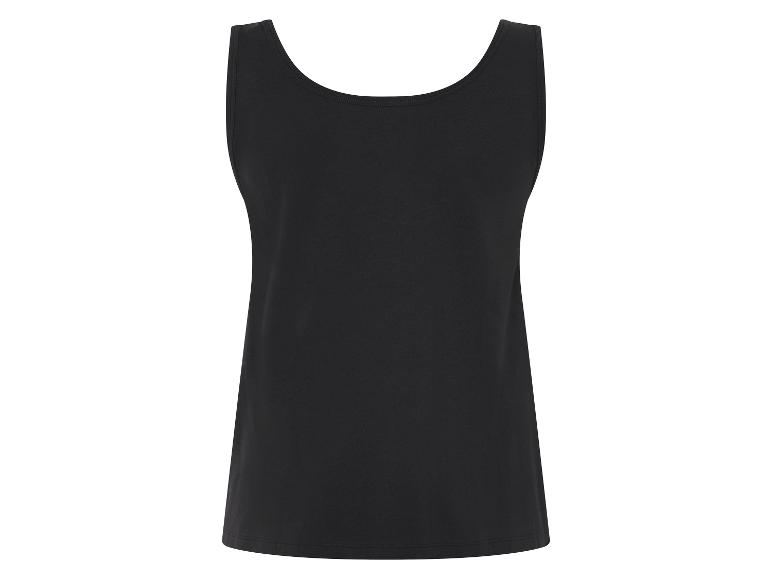 Zwart, basic tanktop.