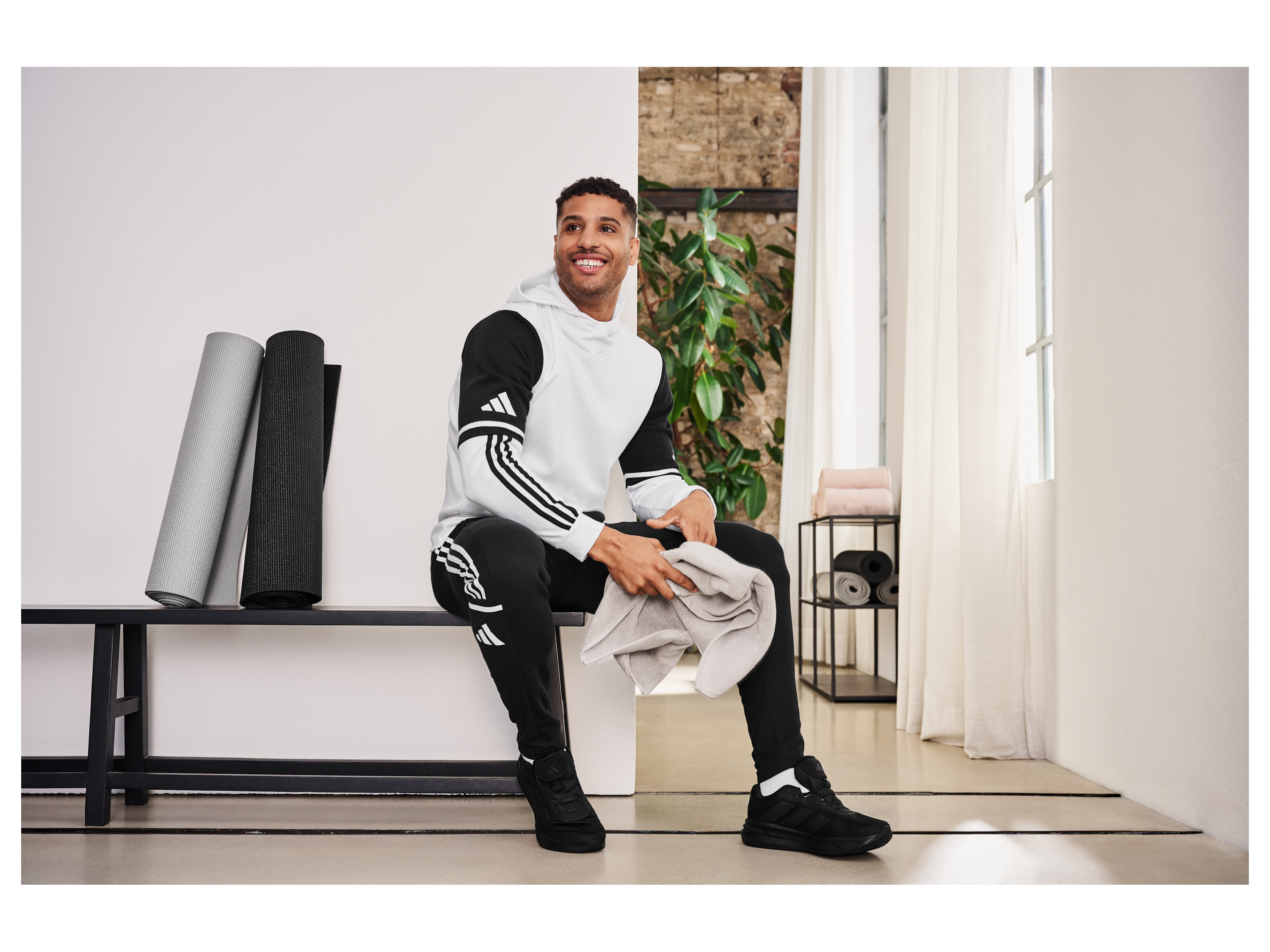 adidas Hoodie Squadra 25 (Wit, L)