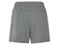 Grijze jogging shorts.