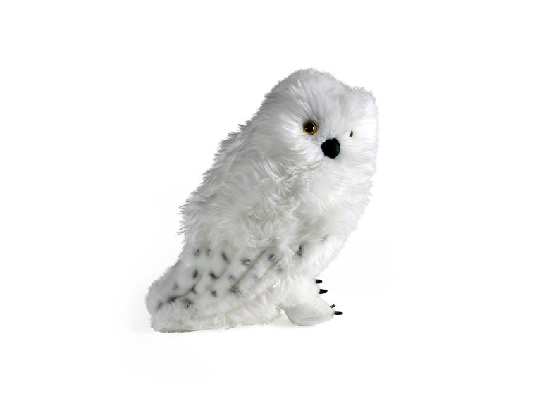 MERADISO Hedwig pluche uil op een witte achtergrond.