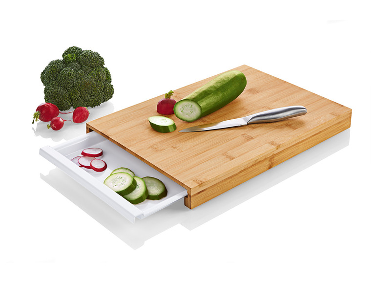 Ga naar volledige schermweergave: ERNESTO® Snijplank met opvangbak/afdekplaat/keukensnijplank - afbeelding 5