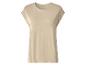 Beige dames T-shirt met korte mouwen