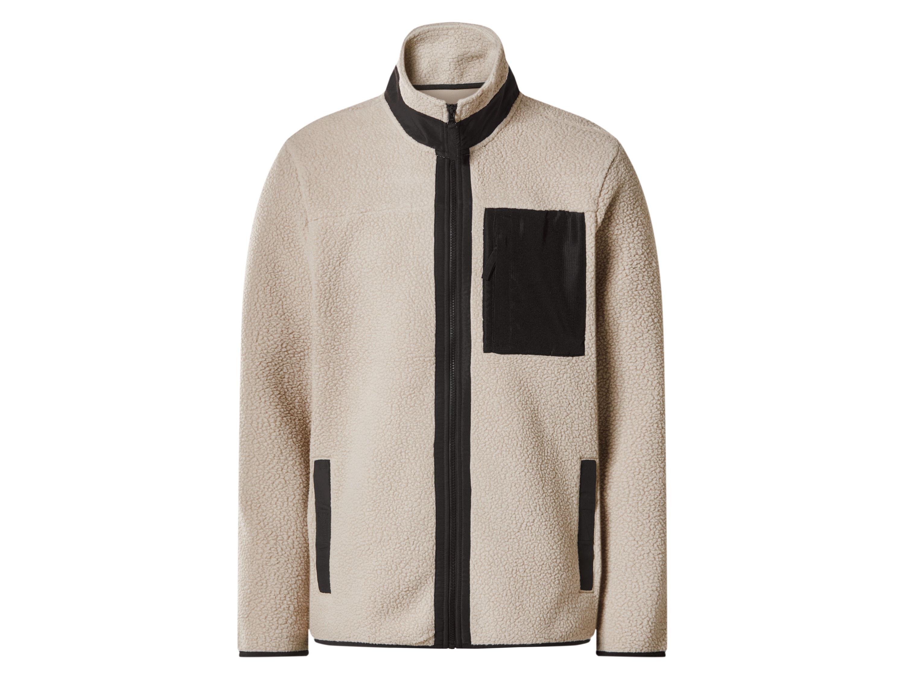 ESMARA MEN Heren teddy fleecevest (Beige, M)