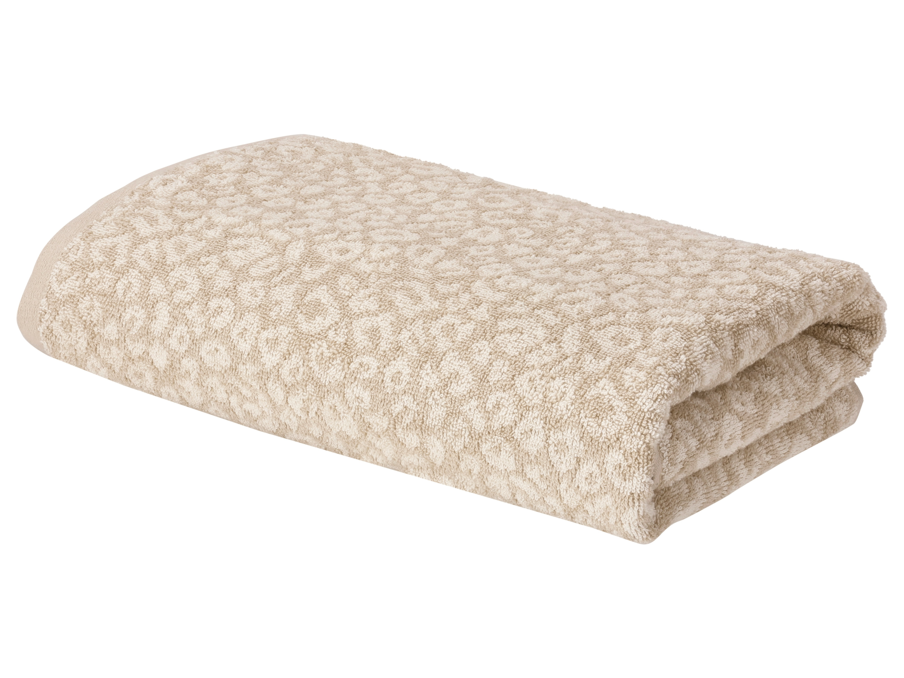 LIVARNO Handdoek 70 x 140 cm (beige patroon)