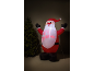 Lichtgevende opblaasbare kerstman met 'HO HO! CHRISTMAS' tekst en kerstboom.