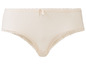 Beige onderbroek met kant.