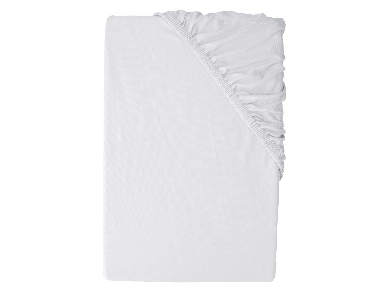 Wit hoeslaken met elastiek