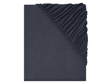 Lidl-shop LIVARNO home Jersey hoeslaken 140-160 x 200 cm (Marineblauw) aanbieding