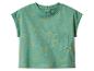 Groen T-shirt met zonneprint en zak