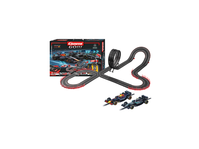 CARRERA Champion's Racing racebaan met looping en twee Formule 1-auto's.