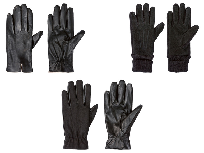 Ga naar volledige schermweergave: esmara® Dames leren handschoenen met textielvoering - afbeelding 1