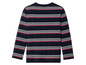 Een donkerblauw gestreept longsleeve shirt.