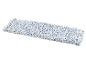 Witte microvezel mophoes met blauwe vezels