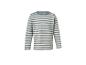 Kinder gestreept T-shirt met lange mouwen in blauwgroen en wit