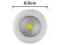 Rond wit LED-lampje met een diameter van 6,9 cm.