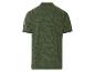 Groene polo met tropische print.