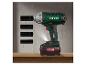 Parkside X 20 V Team accu-slagmoersleutel met accu en vier dopsleutels.