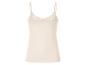 Beige damestop met kant