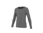 Grijs heren T-shirt met lange mouwen en contrasterende stiksels