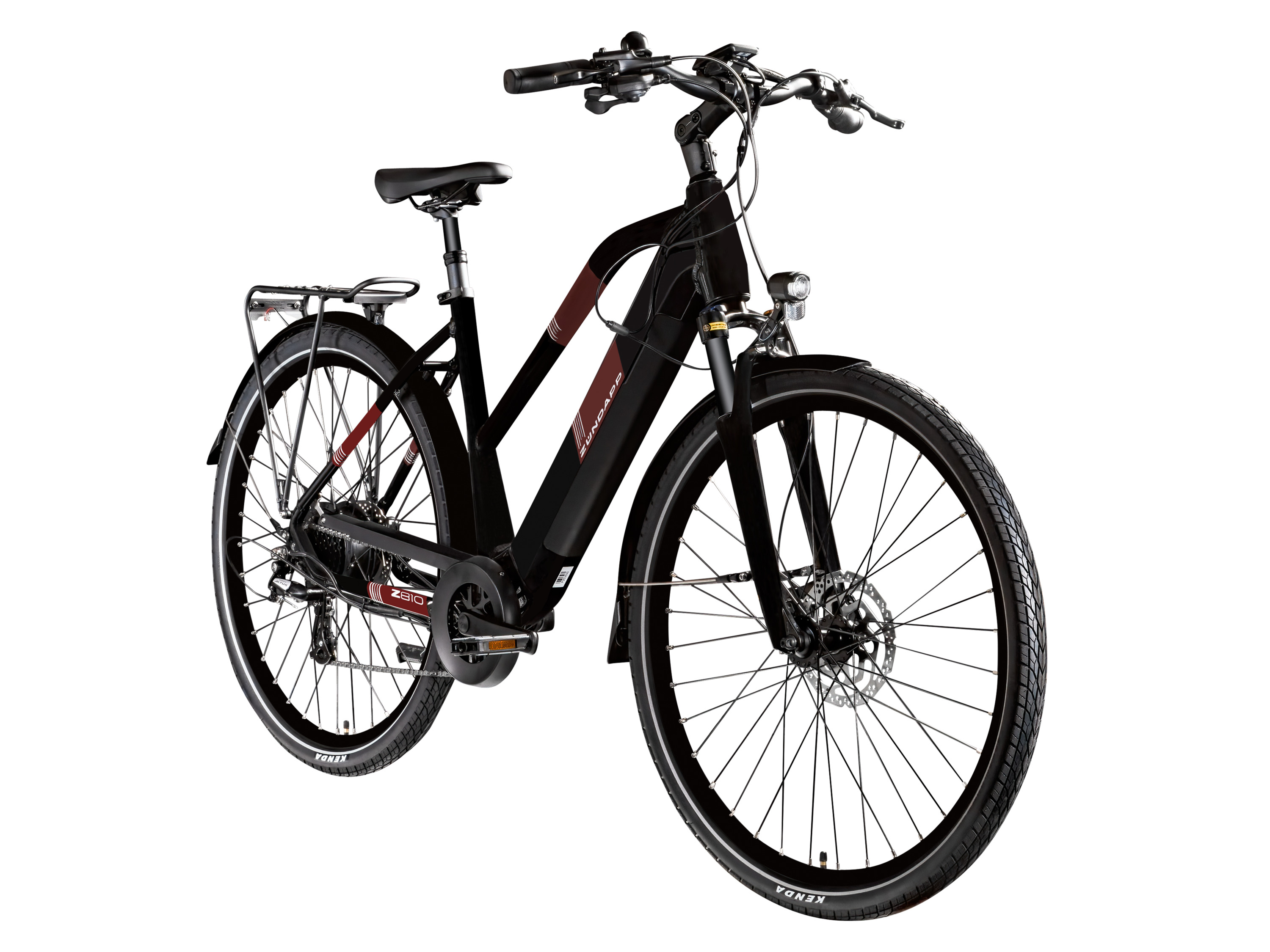 Zündapp Elektrische fiets trekking Z810 700c (Dames, Zwart/rood)