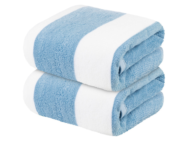 Ga naar volledige schermweergave: LIVARNO home 2 badstof handdoeken 50 x 100 cm - afbeelding 2