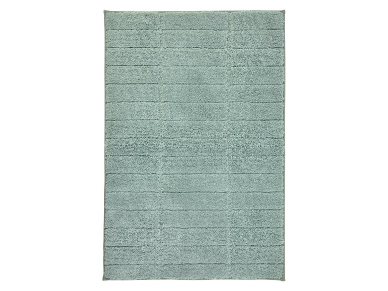Zachte, lichtgroene badmat.