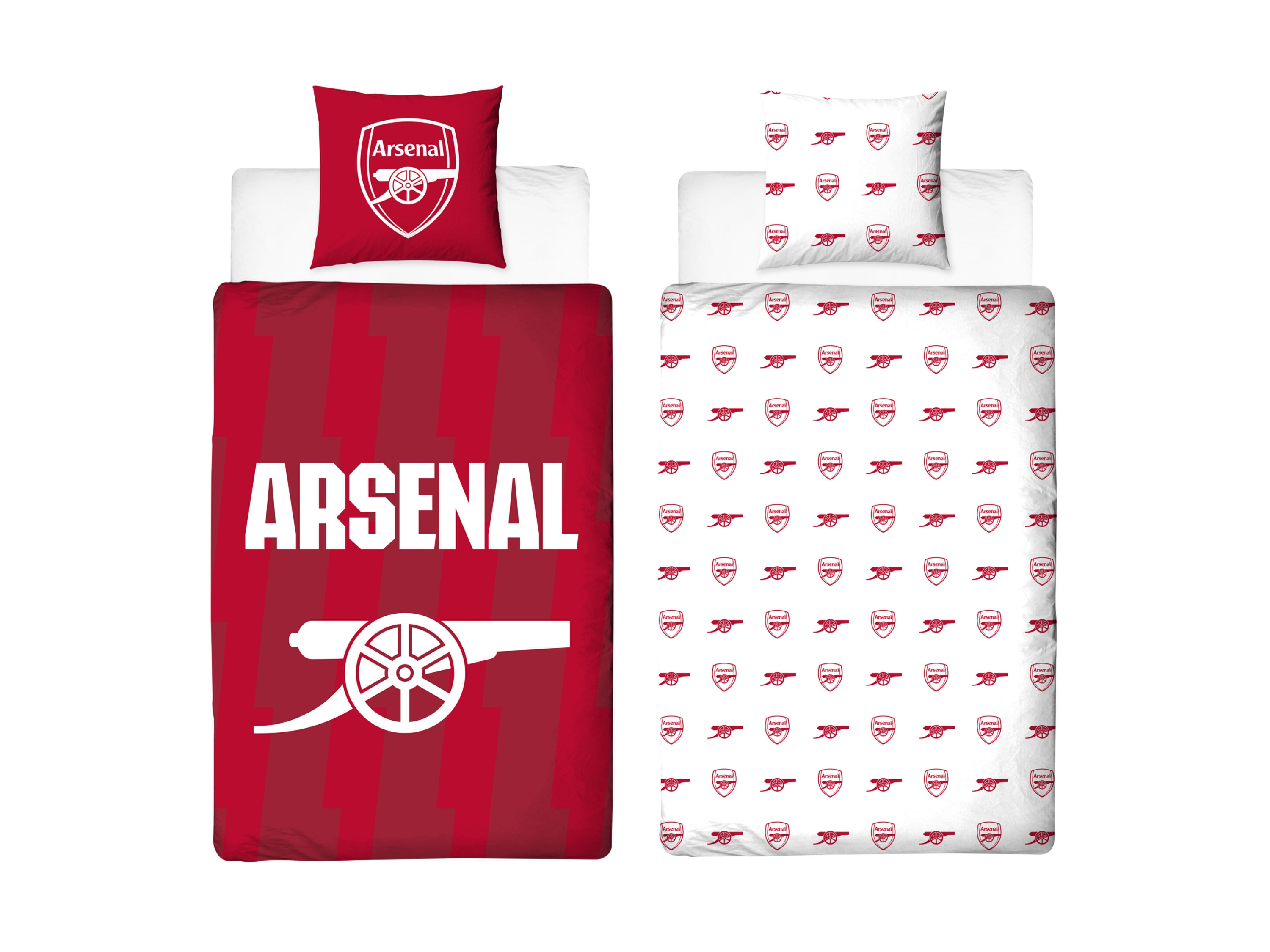 Voetbal dekbedovertrek, 140 x 200 cm (Arsenal)