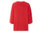 Rode blouse met driekwartmouwen.